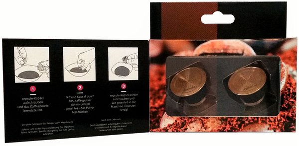 repsule® Set - 2x wiederbefüllbare Kaffeekapsel aus Edelstahl - nachfüllbar und umweltfreundlich