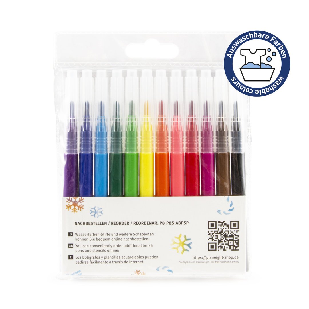 Wasserfarben-Stifte-Set für für CRELANDO* IDEENWELT Airbrush-Set & - P8-RM-ABP TALENTUS* passend